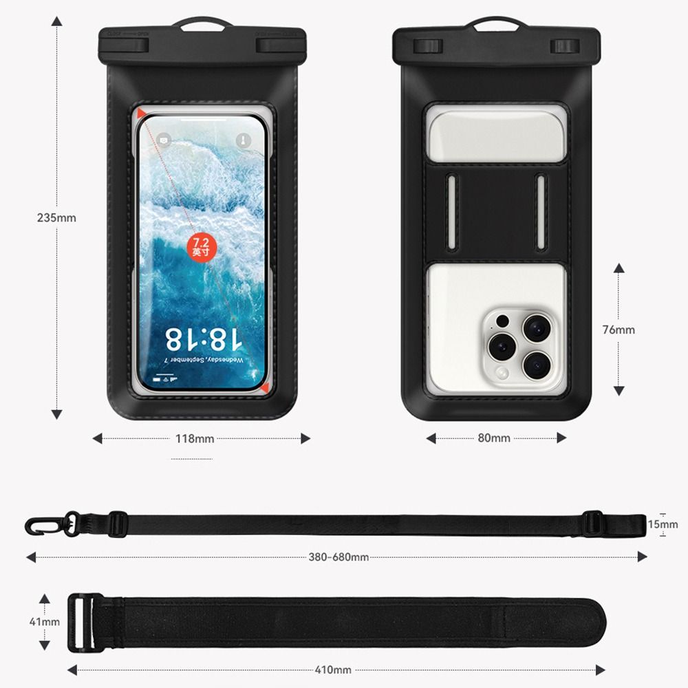 IPX8 Waterproof Swimming Waterproof Bag Transparent Swimming Storage Bag  Songkran Festival