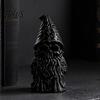 Dark Desktop Decoration 3D Printed Skeleton Gnome Figurine, Gothic Skull Goblin Statue, Spooky Durable PLA Resin Craft Ornament for Home Office