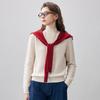 Kemeng Boka Women's Thickened 100% Wool Semi-High Collar Sweater