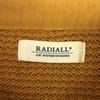 RADIALL Made In Japan Long Sleeve Lace Up Sweater M Yellow Cotton Knit Men's Used