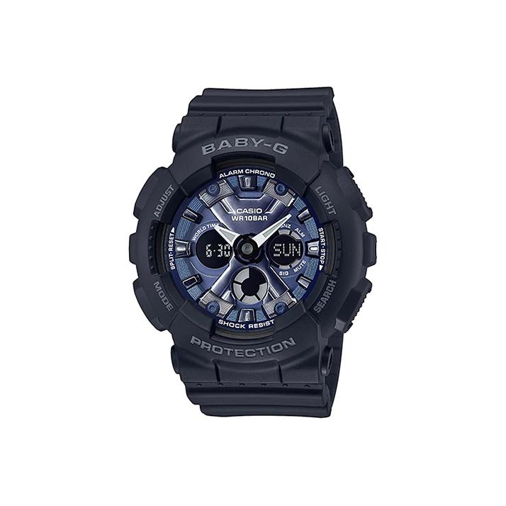 CASIO G Shock Baby G BA130 1A2 BA-130-1A2 Blue Dial Black Strap