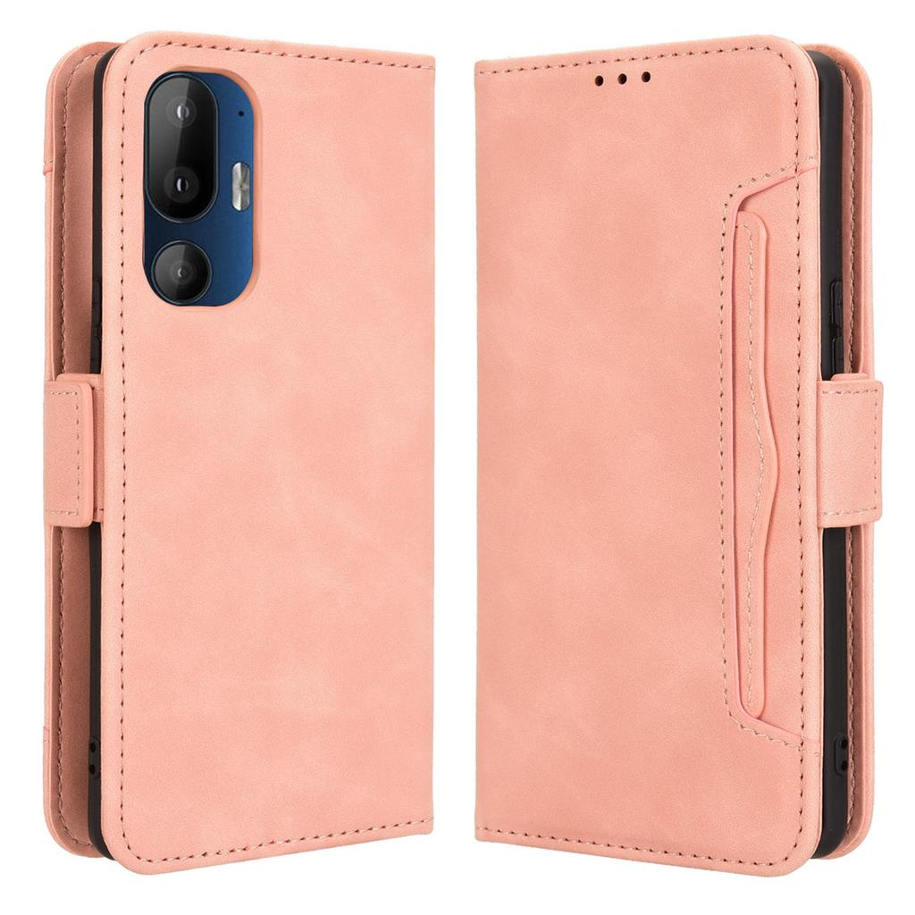 For HTC U24 Pro 5G Case Multiple Card Slots Leather Stand Phone Cover