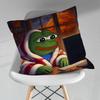 Funny Art PPepe The Frog Throw Pillow Case Living Room Sofa Cushion Cover For Home Bedroom Decoration Protector