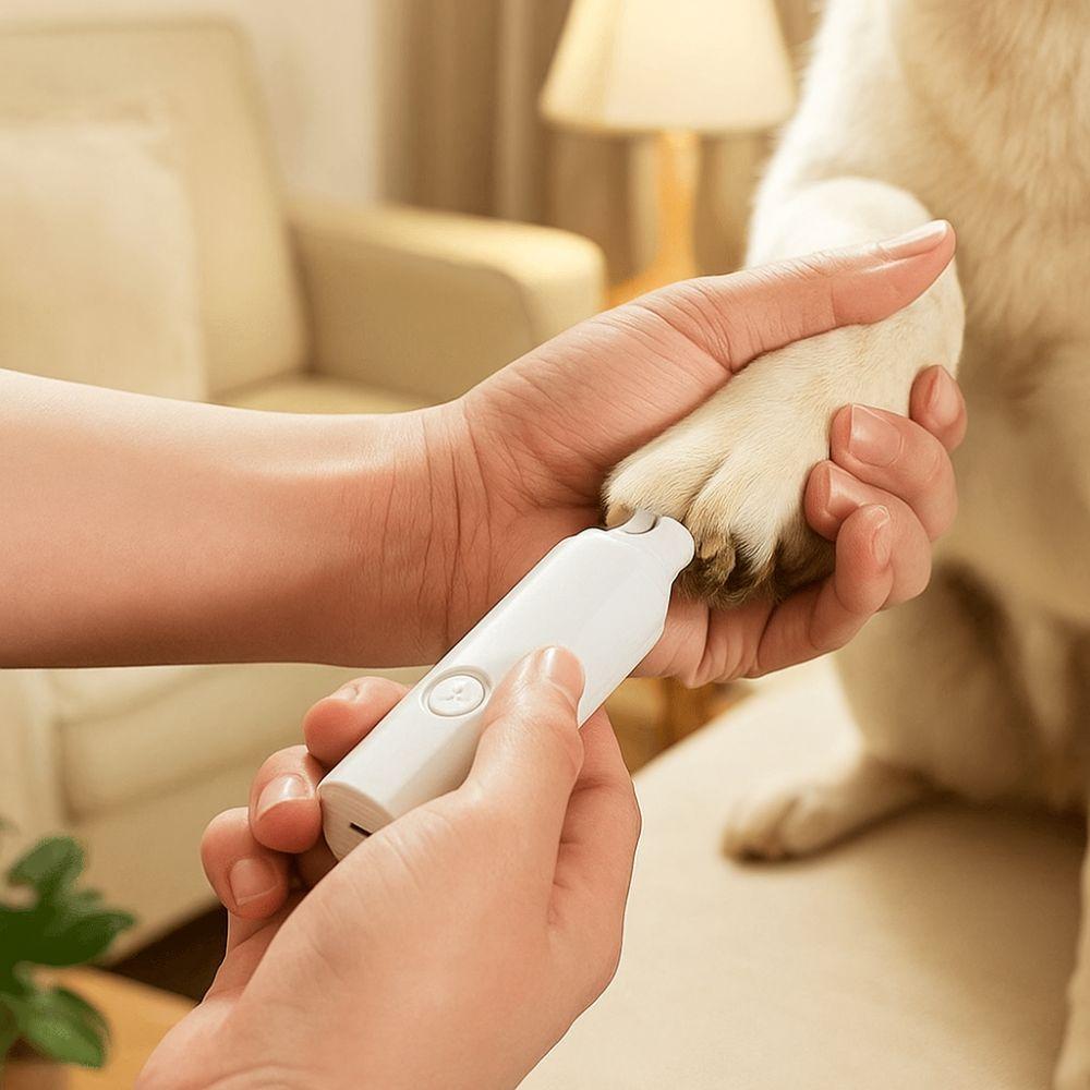 USB Charging Electric Dog Nail Grinder Quiet Operation LED Light Pet Nail Grinder 2 Gears Speed Professional Paw Grinder
