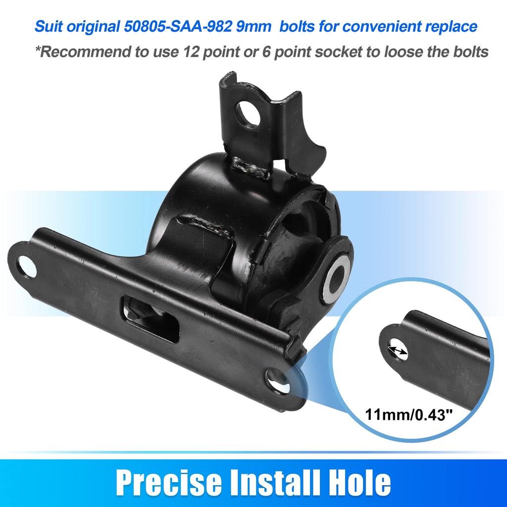 X AUTOHAUX Engine Motor Mount for Honda Transmission 1 Piece 50805-SAA-982 2007-2008, Mount,