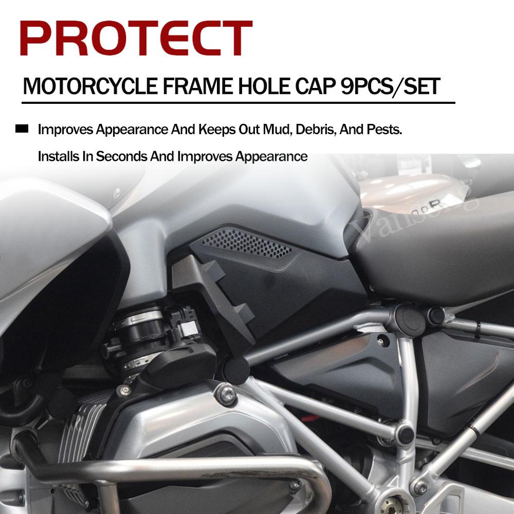 Frame Hole Cover Caps Plug Decorative Frame Cap Set For BMW R1200GS R1250GS Adv R 1200 1250 GS R1200 R1250 GS LC 2013-2020 2025