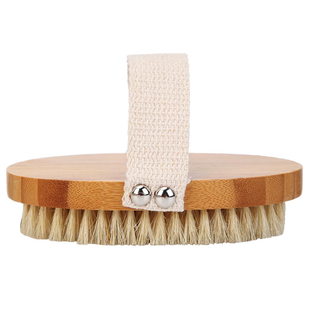 

Skin Body Massage Spa Bath Brush Scrubber Wooden Natural Bristle Shower Brushes China Mainland