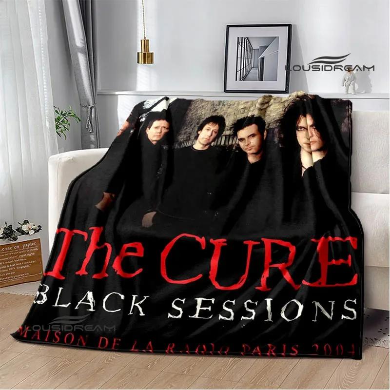 Rock band The cure Printed blankets picnic blanket Warm Flannel blankets Soft and comfortable blanket bed linings Birthday Gift