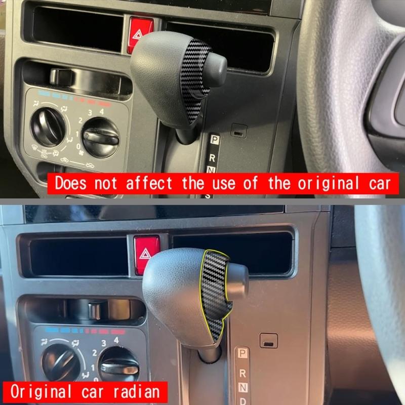 RHD For TOYOTA ROOMY 2024 Car leather gear Head Knob Gear Shift Collars Handbrake Cover interior Accessories