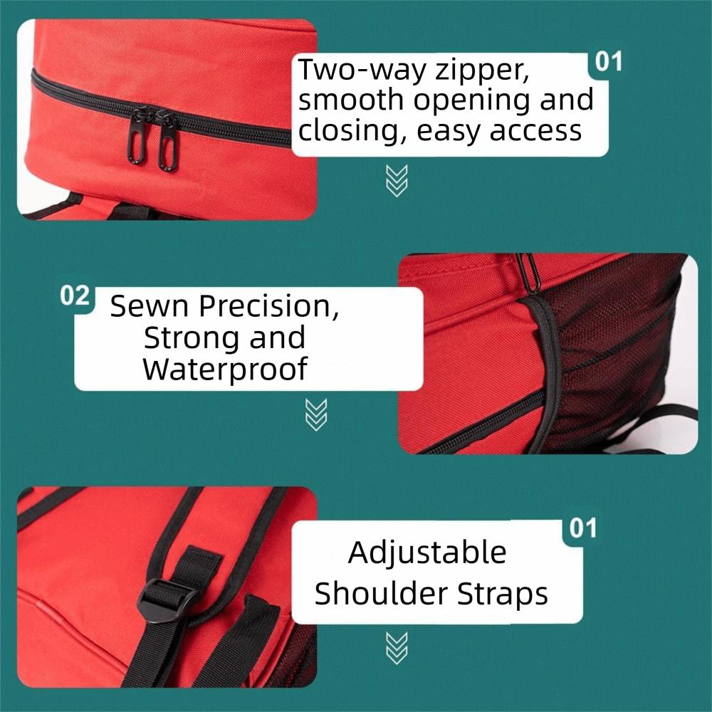 Empty Emergency Medicine Backpack Large Capacity First Responder Trauma Bags Workplace Safety