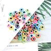 100pcs/lot 6 8 10mm Resin Evil Eye Beads Mix Color Loose Spacer Round Beads For Bracelet Necklace DIY Jewelry Making Accessories