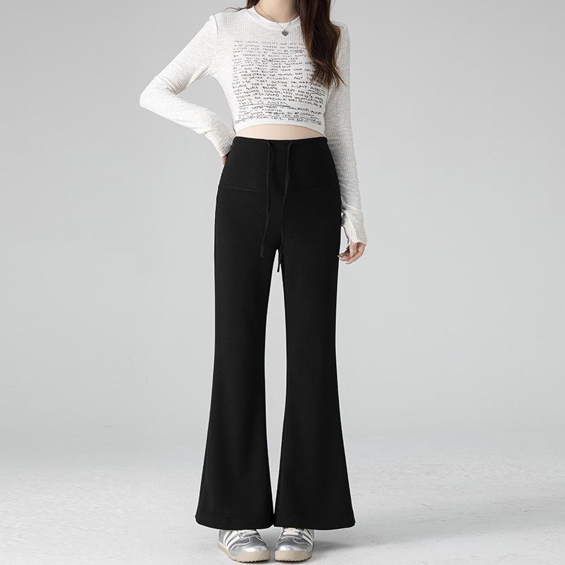 2026 Spring Maternity Knit Lace-Up Micro-Flare Pants - Comfortable, Versatile & Casual Medium