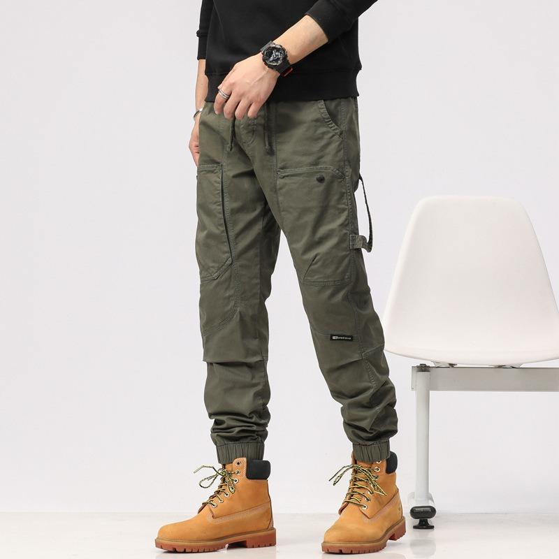 

Overalls Men s Trendy Brand Outer Pants Blue Men s Sports High-end Trousers Men s Outdoor Casual Pants 38 армія зелений колір