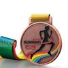 Running Runner Gold Medals Trophy Award With Neck Ribbons Express Medal Various Souvenir School Sports Prize Gift Custom Made