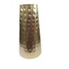 Metal Flower Vase for Home Decoration (Brown Gold 12 Inch)