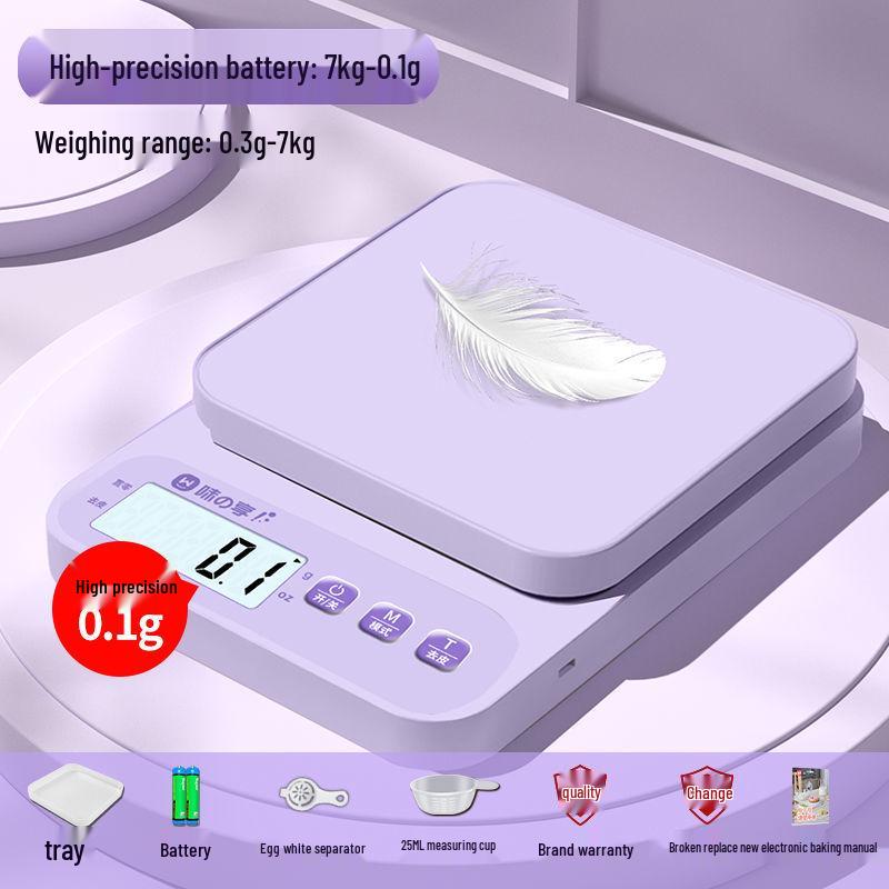 Digitale Küchenwaage mit hoher Präzision für Backen und Kräutermessungen