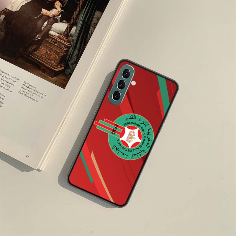 Morocco Flag Phone Case For Samsung Galaxy A54 A34 A24 A14 A04 A04S A12 A22 A32 A52S A72 A53 A33 A23 A13 4G A73 A42 5G Cover