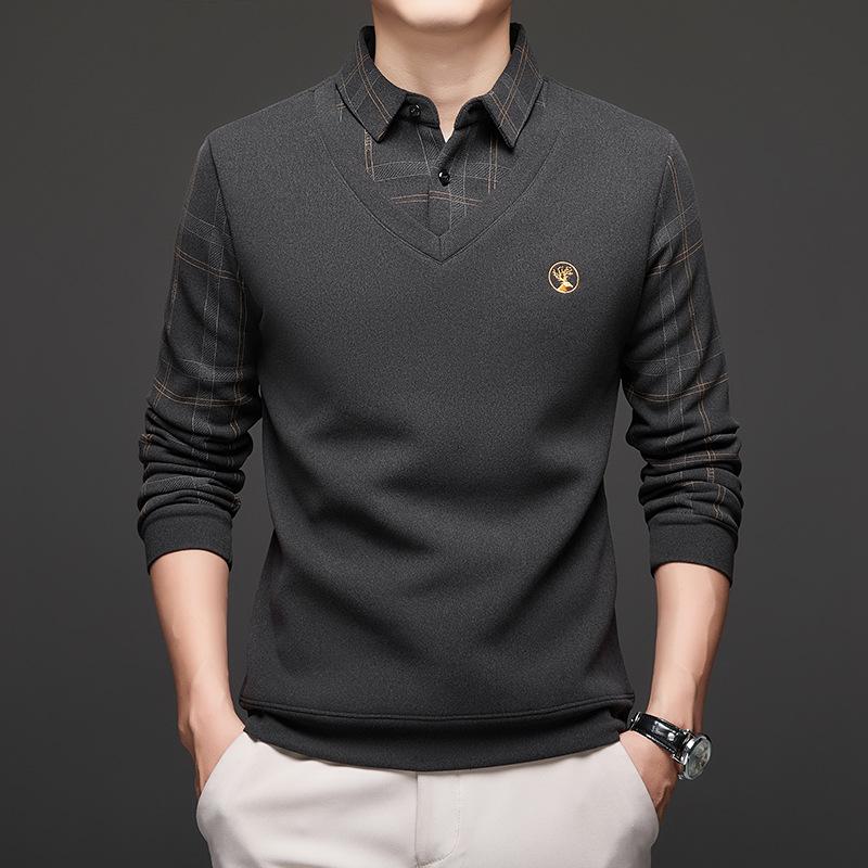 Men s Long Sleeve Polo T-Shirt M