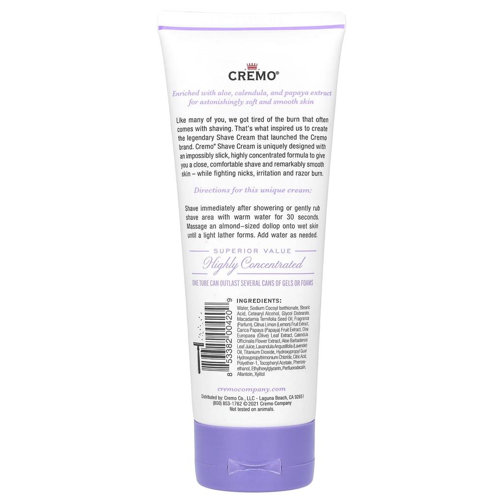 Shaving Cream, French Lavender, 177Ml(6Fl Oz)
