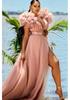 European & American Plus Size Mesh Hem Dress