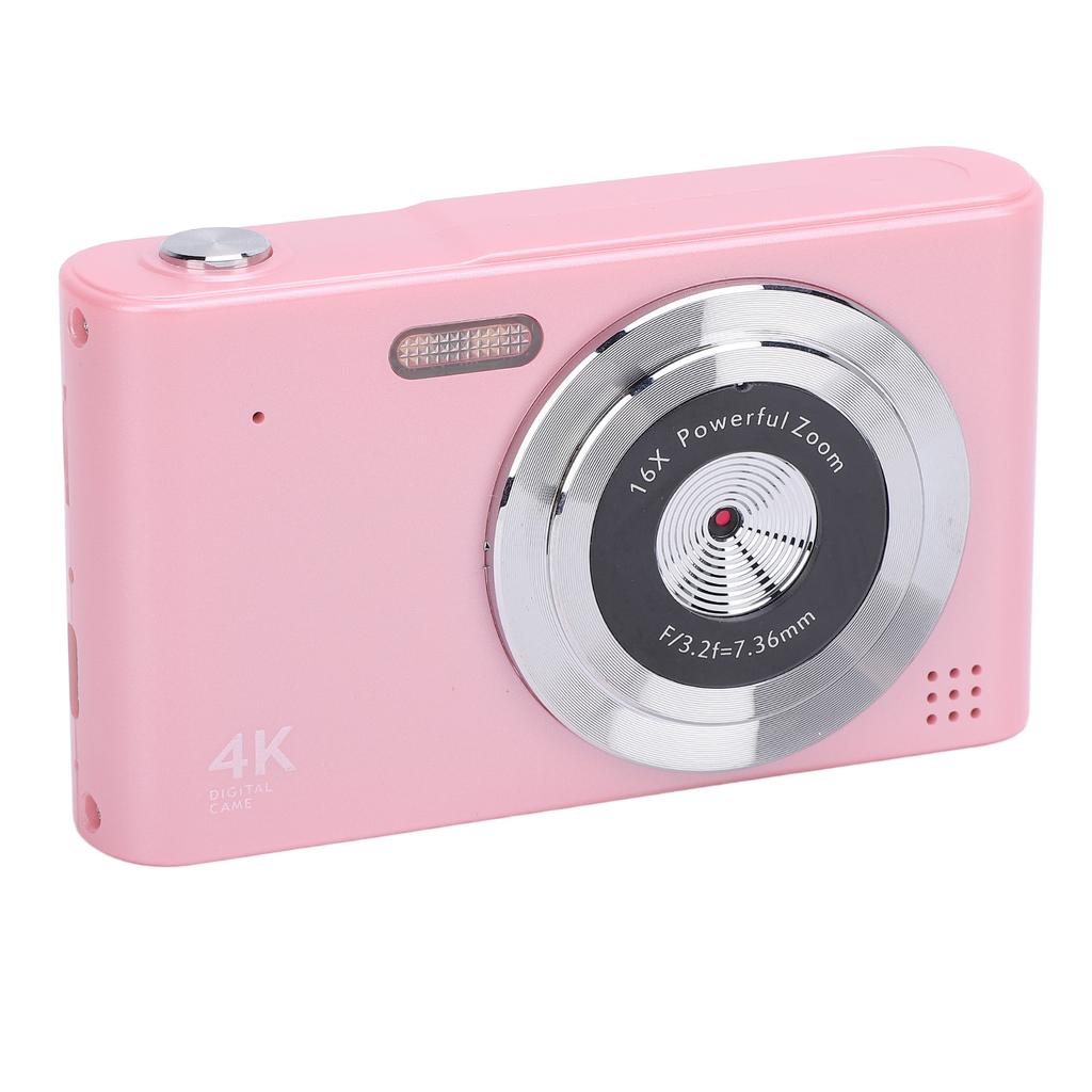 Digital Camera 16x Zoom 4K 48MP 2.4 Inch IPS Screen Anti Shake Video Recording Compact Digital Camera for Travel with