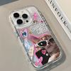 Cool Cat Pattern Phone Case For iPhone 11 12 13 14 15 16 17 Pro Max 16e 17e X XR XS Max 7 8 Plus Mirror Back Shockproof Cover