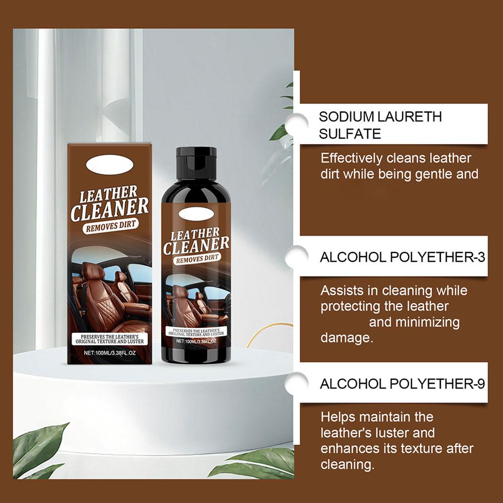 100ml Lederreiniger Fleckenentferner Tiefenreinigung Formel Autositz Sofa Pflege Sanfter Schutz Lederpflege Wesentlich