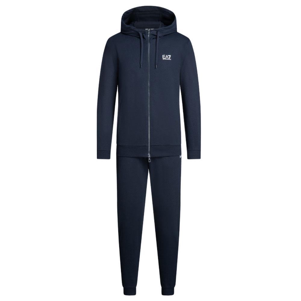

Emporio Armani Ea7 Fw24 Solid Color Logo Print Hooded Drawstring Zipper Casual Sports Suit Men suit Dark-Blue 8NPV63-PJVRZ-1562 M