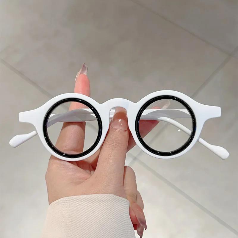 Vintage Luxury Brand Design Round Optical Glasses Small Frame Women For Men Steampunk Computer Classic Myopia Eyewear Frames