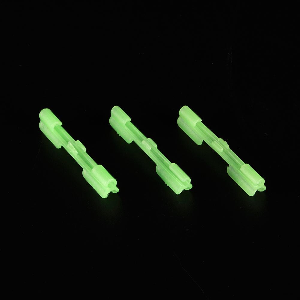 10pcs Night Fishing Rod Tip Wear-Resistant Fluorescent Lure Clip Fishing Float Tip Clip for Rod Top Glow Stick Fixed