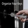 1pc Titanium Alloy Multi-Key Organizer, Portable Outdoor EDC Tool with 360° Rotating Keychain,Secure Key Storage for Home, Office, Travel, Camping