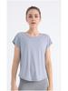 Damen Schnelltrocknendes Atmungsaktives Yoga- und Lauf-T-Shirt - Locker Figurschmeichelndes Kurzarm-Oberteil