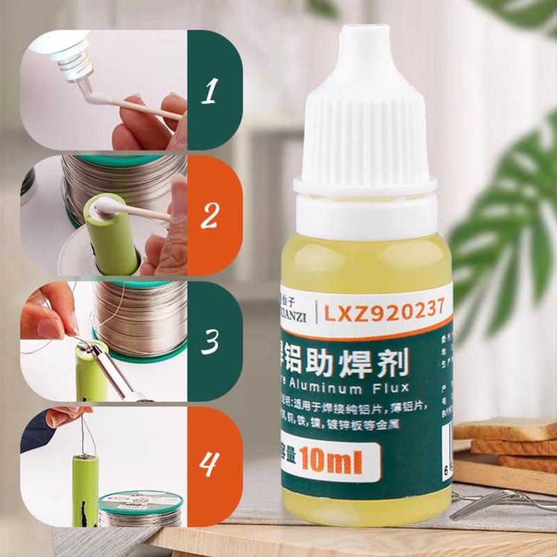 10ml/Bottle Soldering Flux Liquid Aluminum Metal Electronics Copper Soldering Flux No Water Cleaning Battery Soldering