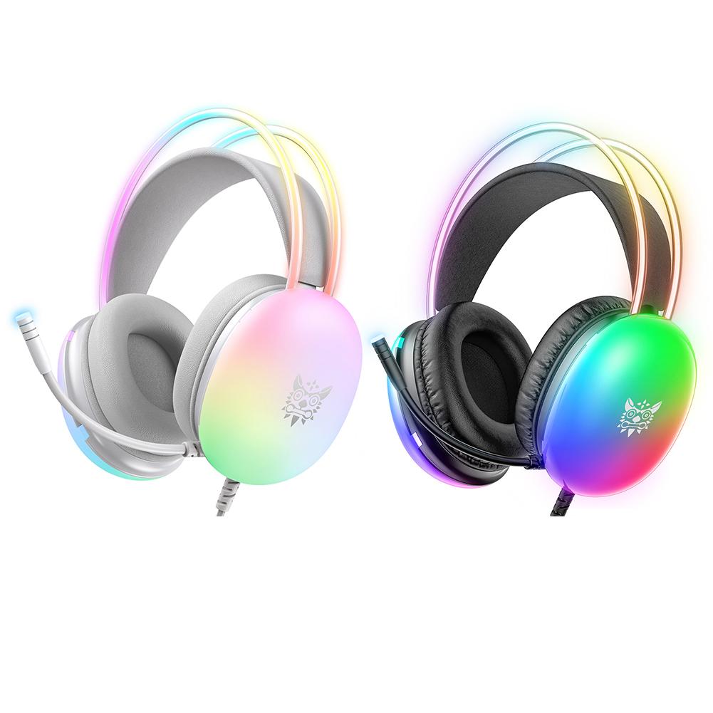 Gaming Headset Over Ear Headphones with LED Lights Gaming Headphones for PS4/PC/Laptop
