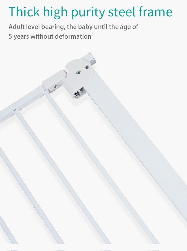 Safety Gate for Babies & Pets: Stairwell & Hallway Barrier Enclosure