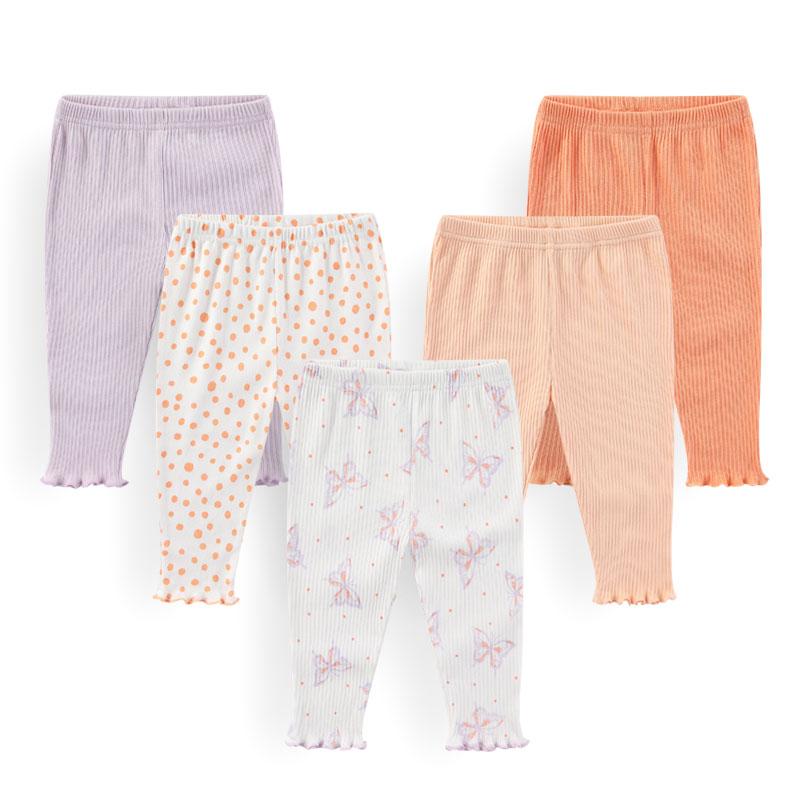 

Комплект штанов Kiddiezoom из 100% хлопка унисекс с рисунком из мультфильма для новорожденных от 0 до 12 месяцев из мягкого хлопка 9M