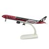 Modèle d'Avion Jet B777-300ER Qatar Airways 20cm en Métal Moulé avec Roues Avion de Collection Cadeau pour Passionné d'Aviation