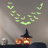Halloween New Luminous Wall Sticker for Kids Room Bedroom Home Decoration Glow In The Dark Moon Decal Fluorescent Stickers