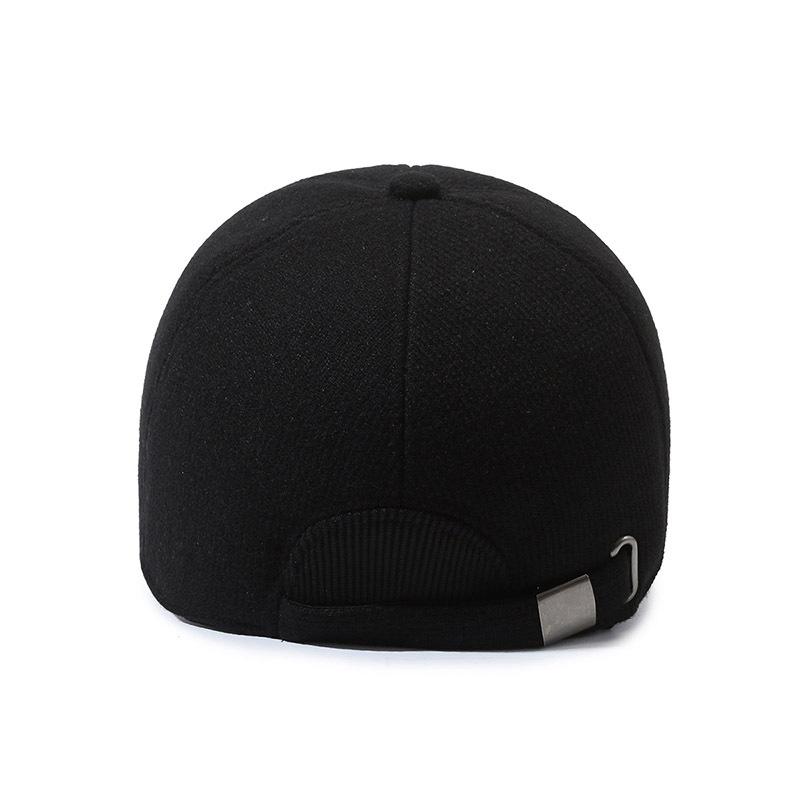 Pălărie Pălărie de bumbac termică de catifea pentru bărbați de vârstă mijlocie Pălărie de baseball pentru protecția urechilor pentru vârsta mijlocie și vârstnici Pălărie de lână pentru vârstnici de toamnă și iarnă