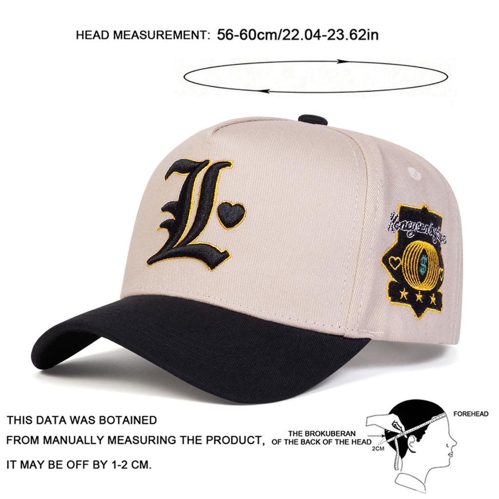 Unisex Gothic Letter Embroidery Baseball Caps Spring Autumn Outdoor Adjustable Casual Hats Dad Hat Sunscreen Hat