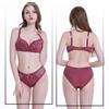 Sexy Gathering Bra Set Lace Fashion Comfortable Bra Skin-friendly Breathable Underwear