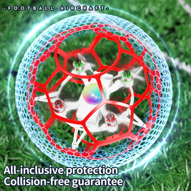 LYZRC L6 2.4G RC Football Drone 3D Full Protection Pressure Altitude Brushless Remote Control Quadcopter for Kid Gifts