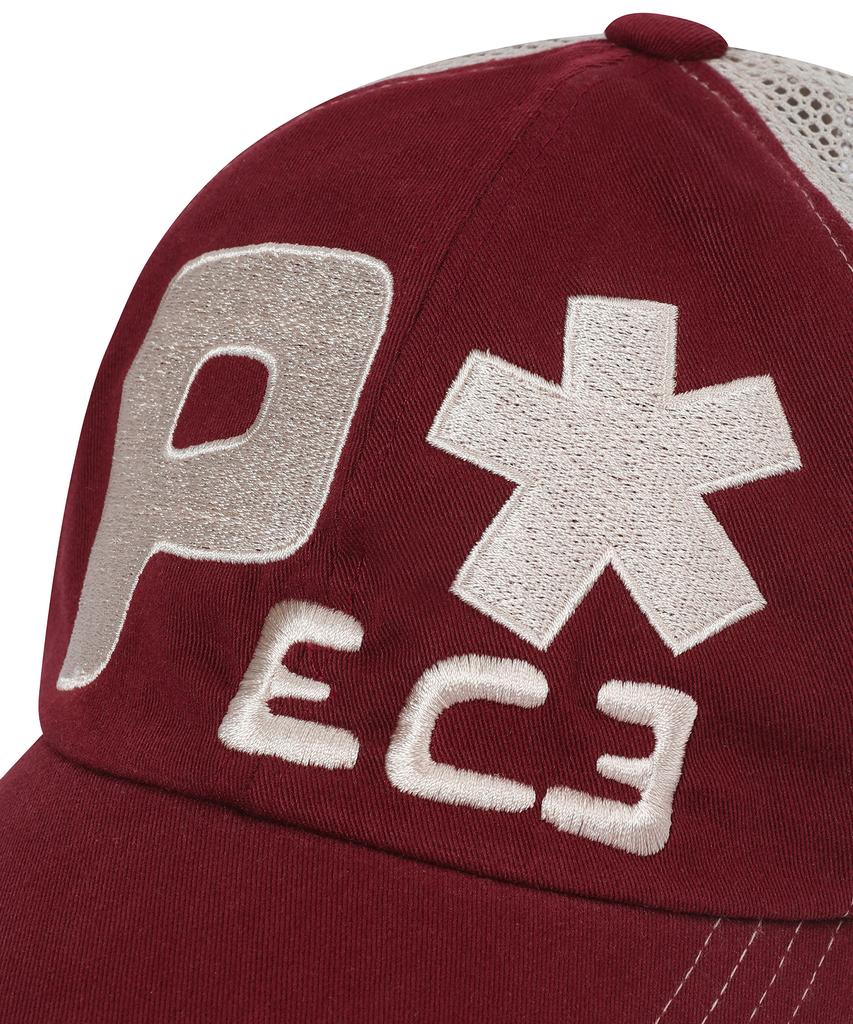 BAUF Piece Big Logo Mesh Ball Cap [Burgundy]