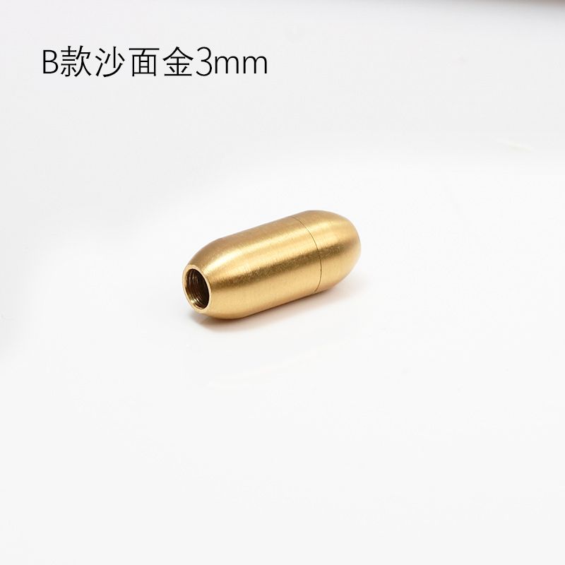 

Браслет из плетеного троса из нержавеющей стали, соединение в виде чешуи дракона, магнитная застежка B round buckle sand surface gold hole diameter 3mm