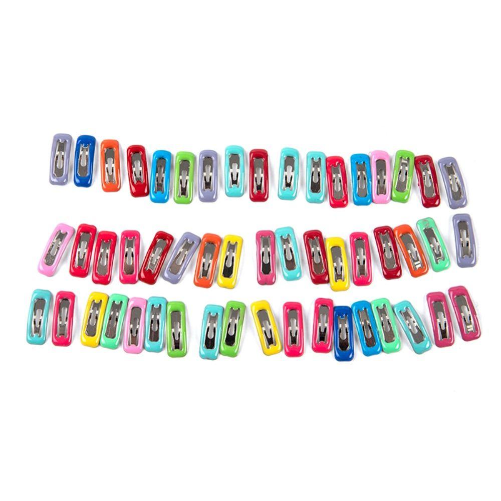 10Pcs/set 2cm Color Baking Paint Mini Hair Pins Hair Clip Doll Head Clips Mini Metal  Small Doll