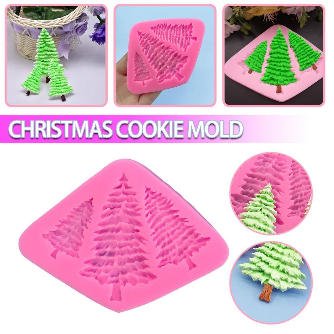 

PDTO силиконовая форма для рождественской елки, форма для помадки, форма для украшения торта, шоколада, сделай сам