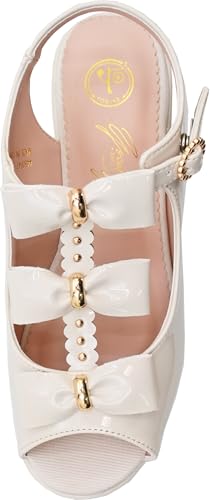 Yosuke Women's Ivory Sandals, Sizes 4450047, Sizes 24.0cm-24.5cm