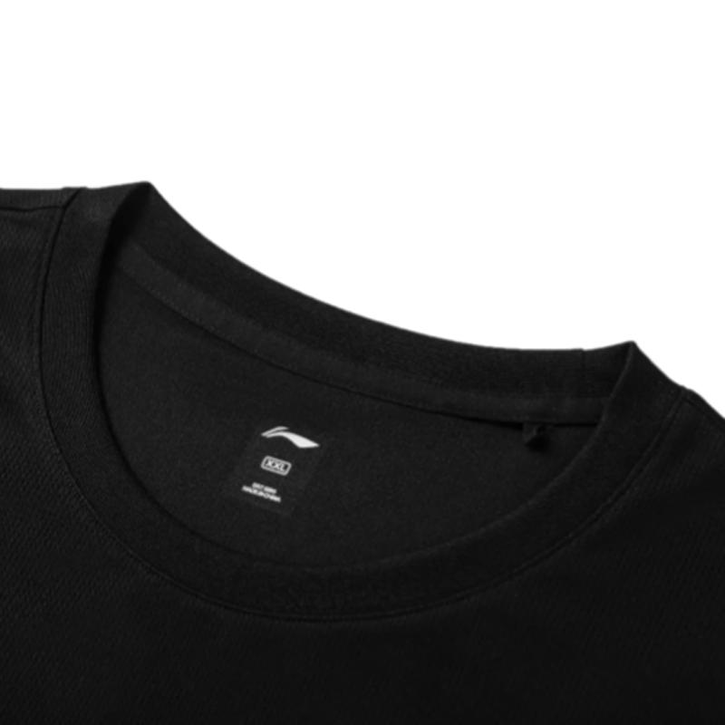 Li-Ning Summer Mens Round Neck Short Sleeve Comfortable Breathable Skin-Friendly Lightweight Simple Versatile Casual Sports Suit ATSU493-1+YATV113-1