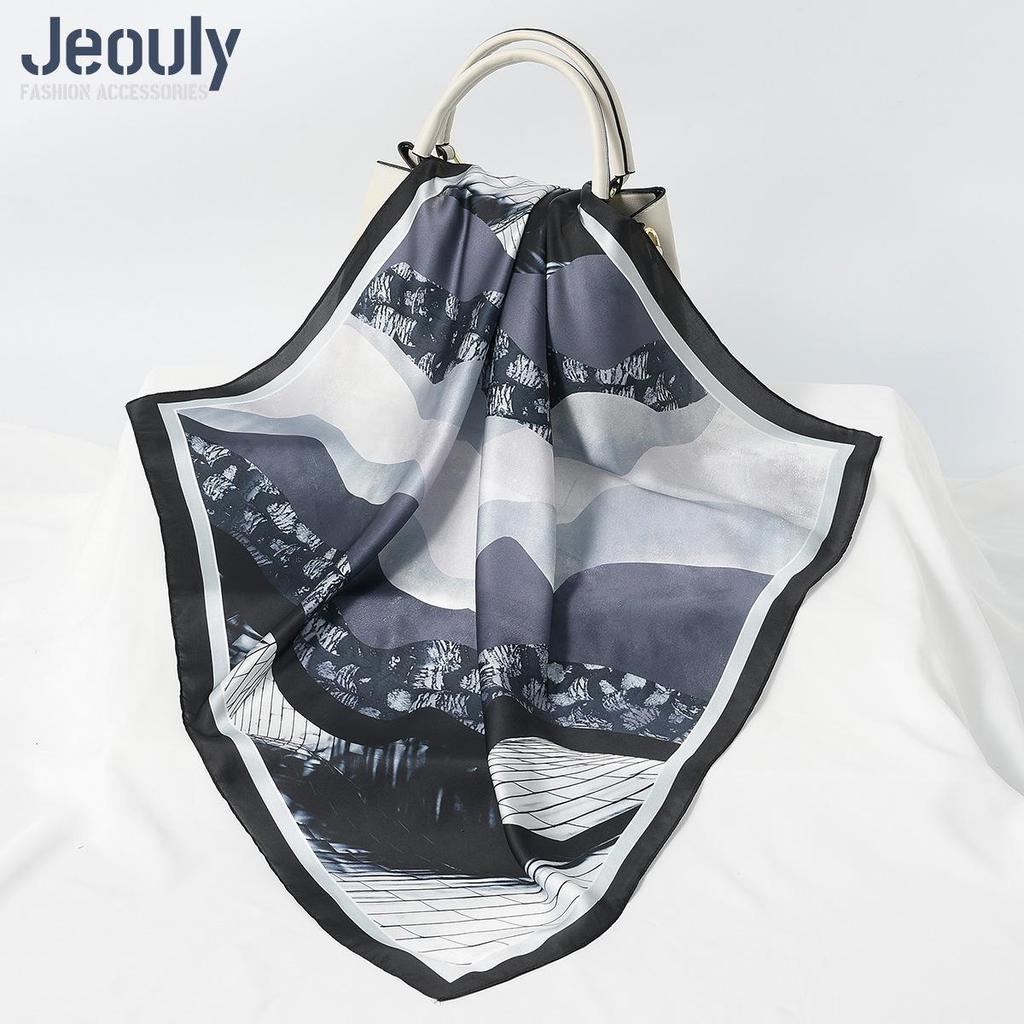 Cross-Border 70cm Silk Cashew Print Scarf - Autumn/Winter Women's Fashion Headscarf