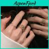 Eleganter Koreanischer Modeschmuck Geometrischer Verstellbarer Kupferring Für Damen Perfekt Für Den Ins-Stil